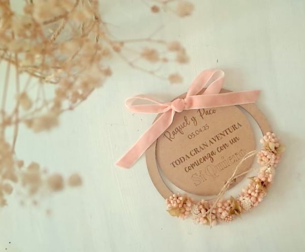 1. BODAS Portalianzas placa flores